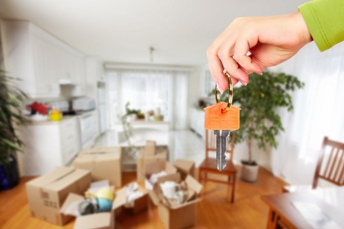 Professional movers handling office furniture and equipment in Botanybay