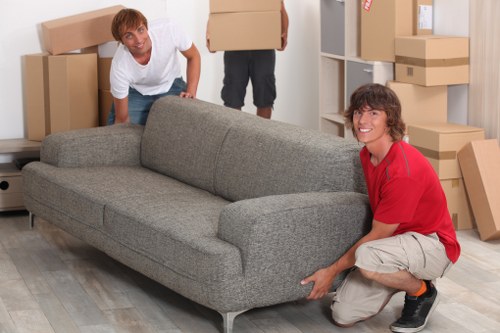 Residential moving truck service in Botanybay with boxes and appliances