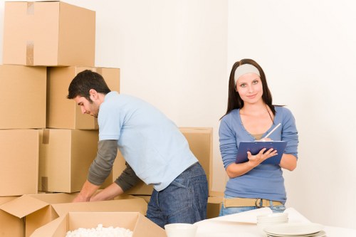 Moving day checklist and prepared boxes for Botanybay removal services