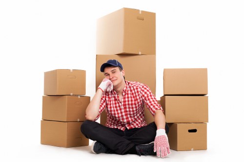 Website analytics and cookie tracking concept for moving services