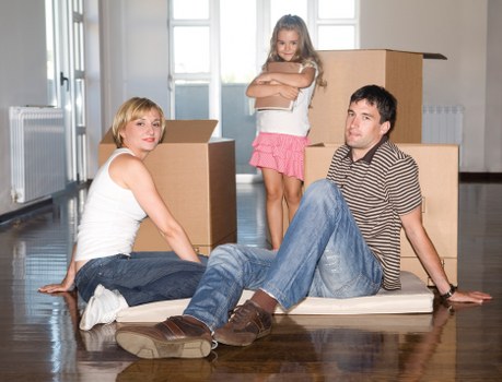 Loading furniture into a van for a Botanybay home move